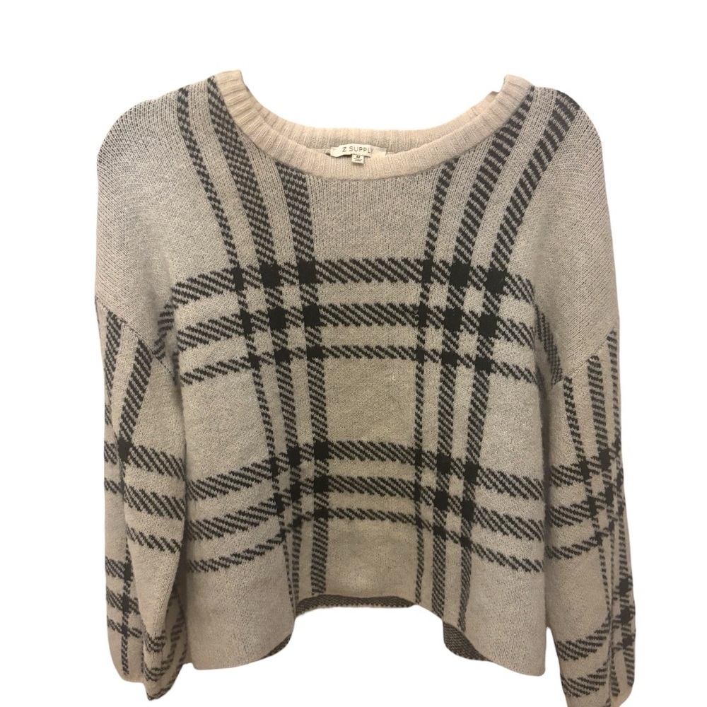 Z Supply Solange Plaid Sweater - Picture 2 of 4